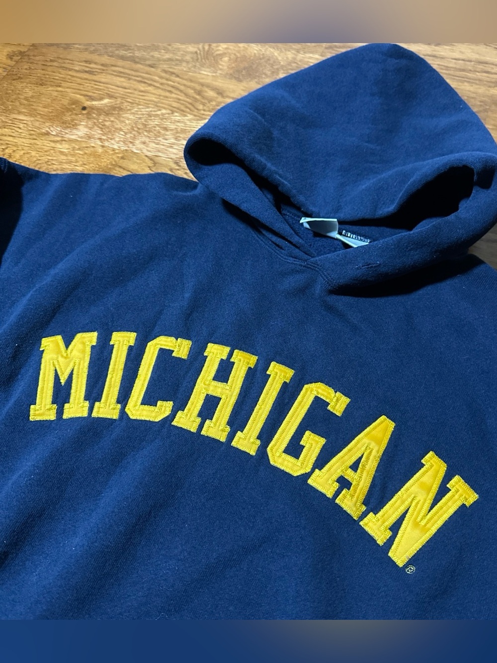 Vintage MJ Soffe Michigan Varsity Letters University Hoodie Men XL  Made In USA